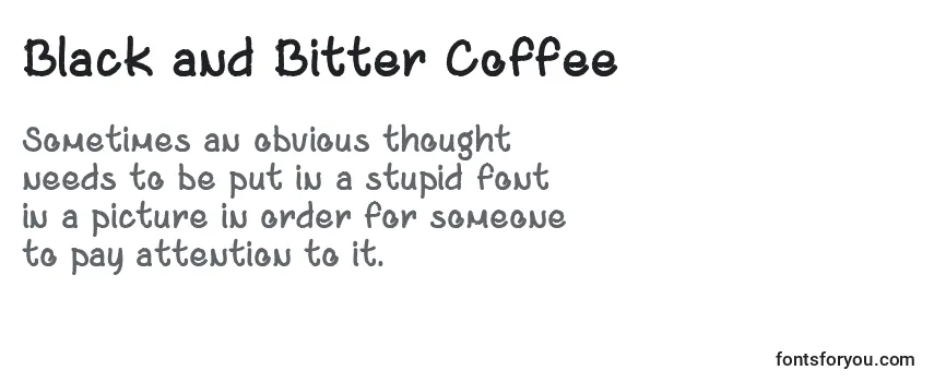 Шрифт Black and Bitter Coffee   (121415)
