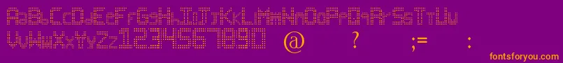 Black Ball Font – Orange Fonts on Purple Background
