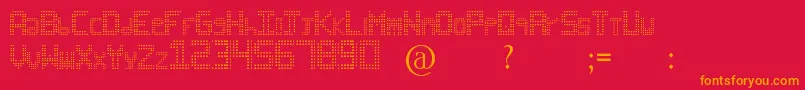 Black Ball Font – Orange Fonts on Red Background
