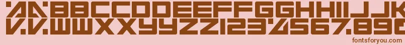 ElectricToaster Font – Brown Fonts on Pink Background