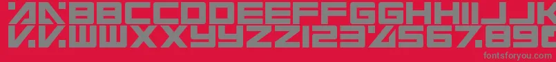 ElectricToaster Font – Gray Fonts on Red Background
