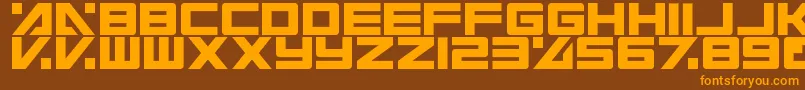 ElectricToaster Font – Orange Fonts on Brown Background