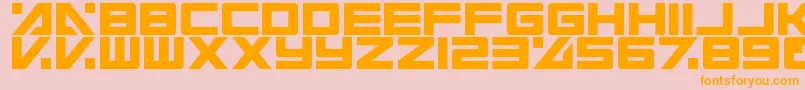 ElectricToaster Font – Orange Fonts on Pink Background