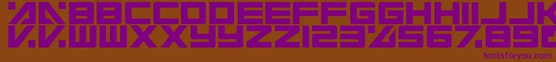 ElectricToaster Font – Purple Fonts on Brown Background