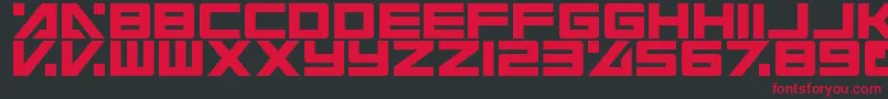 fuente ElectricToaster – Fuentes Rojas Sobre Fondo Negro