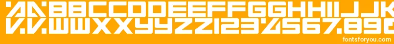 ElectricToaster Font – White Fonts on Orange Background