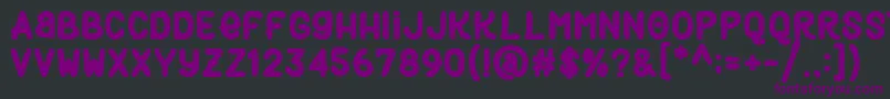 Black Burger Rough Font – Purple Fonts on Black Background