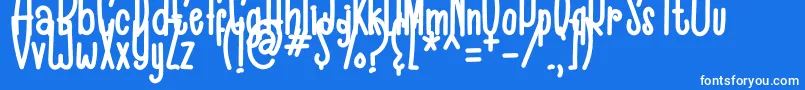 Black Cat Font – White Fonts on Blue Background