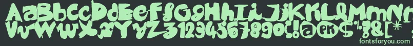 フォントBlack CoBrA – 黒い背景に緑の文字