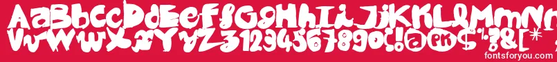 Black CoBrA Font – White Fonts on Red Background