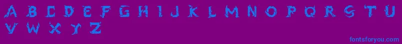 Black Dogma  DEMO  VERSION Font – Blue Fonts on Purple Background