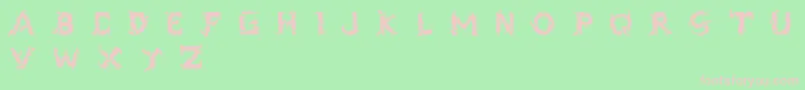 フォントBlack Dogma  DEMO  VERSION – 緑の背景にピンクのフォント