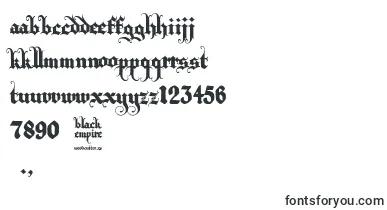 Black Empire font – gothic Fonts