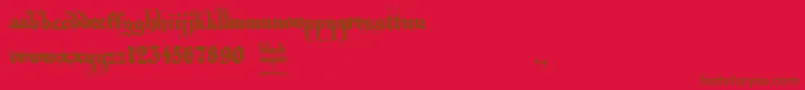 Black Empire Font – Brown Fonts on Red Background