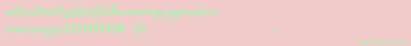 Black Empire Font – Green Fonts on Pink Background