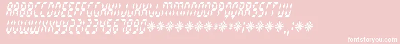 Radiolandslim Font – White Fonts on Pink Background