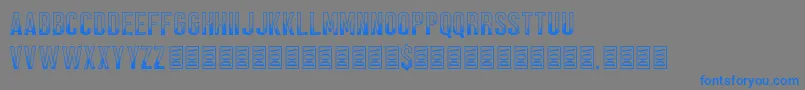 Black Forest Font – Blue Fonts on Gray Background