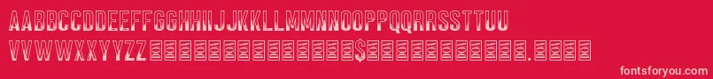 Black Forest Font – Pink Fonts on Red Background