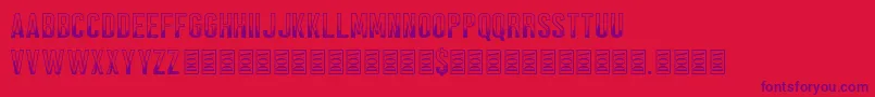 Black Forest Font – Purple Fonts on Red Background