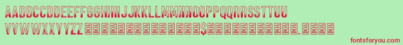 Black Forest Font – Red Fonts on Green Background