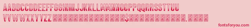 Black Forest Font – Red Fonts on Pink Background