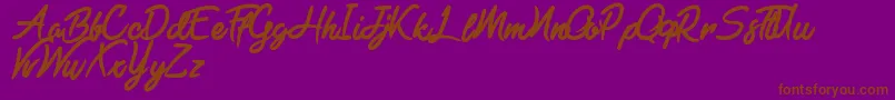 Black Freeday Font – Brown Fonts on Purple Background