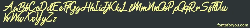 Black Freeday Font – Yellow Fonts on Black Background