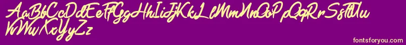 Black Freeday Font – Yellow Fonts on Purple Background