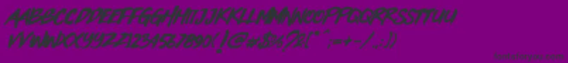 Black Heart Font – Black Fonts on Purple Background