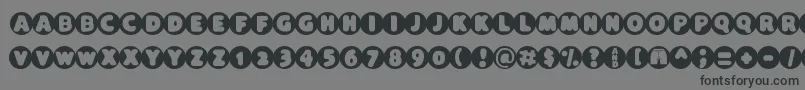Black Hole Font – Black Fonts on Gray Background