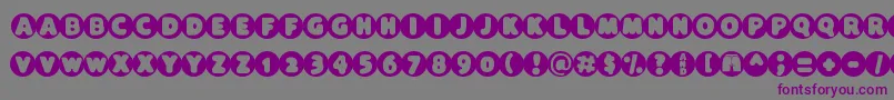 Black Hole Font – Purple Fonts on Gray Background