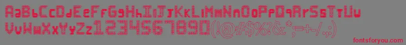 Black Hoops Font – Red Fonts on Gray Background