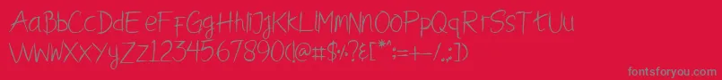 BLACK HORSE Font – Gray Fonts on Red Background