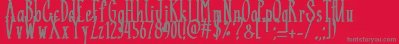 Black Mamba   Font – Gray Fonts on Red Background