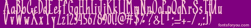 Black Mamba   Font – Pink Fonts on Purple Background