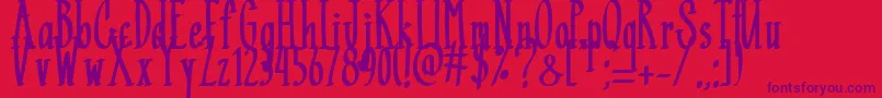 Black Mamba   Font – Purple Fonts on Red Background