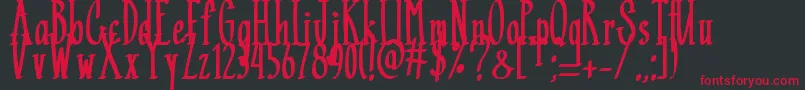 Black Mamba   Font – Red Fonts on Black Background