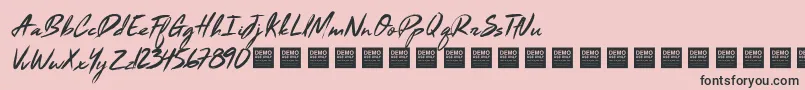 Black Marble   Demo Font – Black Fonts on Pink Background