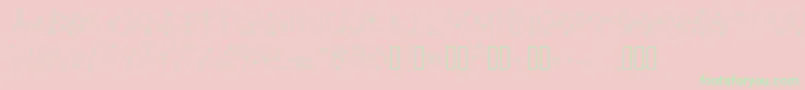 BulohInnIi Font – Green Fonts on Pink Background