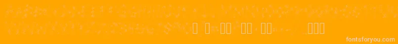 BulohInnIi Font – Pink Fonts on Orange Background