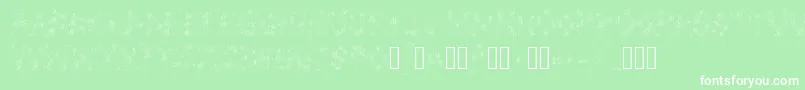 BulohInnIi Font – White Fonts on Green Background
