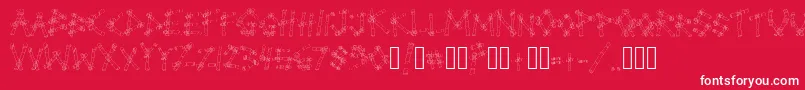 BulohInnIi Font – White Fonts on Red Background