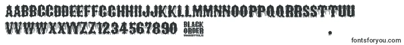 Шрифт Black Order – ужасные шрифты