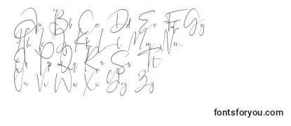 Black Pink Signature-fontti