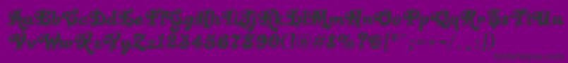 BLACK RAIN Font – Black Fonts on Purple Background