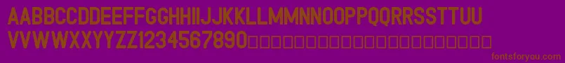 Black RoadsDEMO Font – Brown Fonts on Purple Background