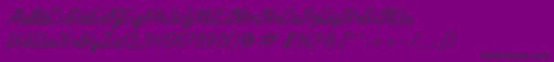 Black Roasters Font – Black Fonts on Purple Background