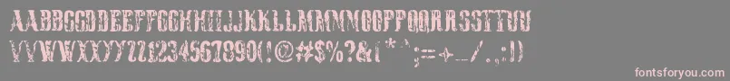 Black Rodeo Font – Pink Fonts on Gray Background