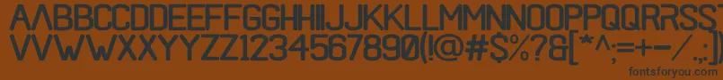 black rovers regular Font – Black Fonts on Brown Background