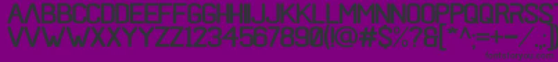 black rovers regular Font – Black Fonts on Purple Background